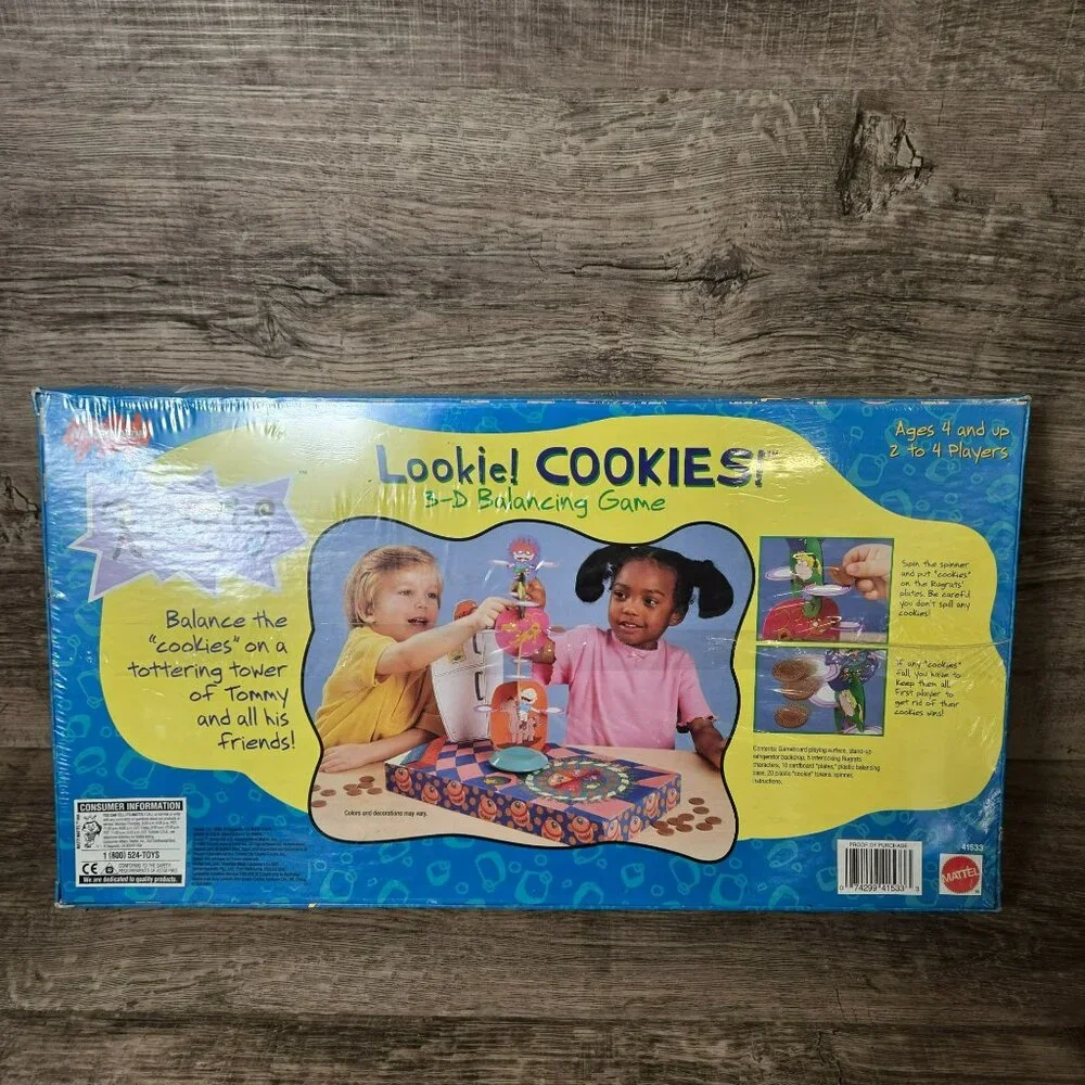 Vintage 1998 Nickelodeon Rugrats Lookie! Cookies! 3-D Balancing Game *BOX DAMAGE
